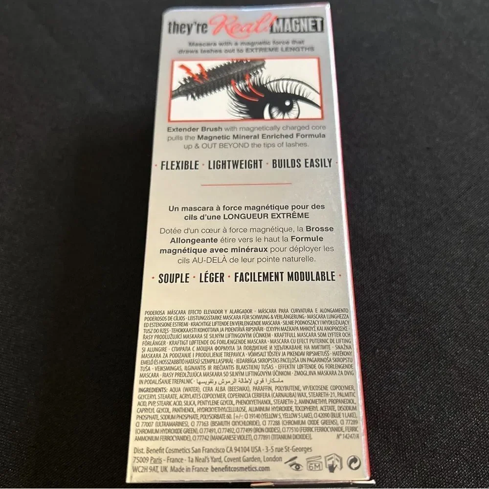 🌻 Too Faced They’re Real Magnet Black Mascara New FullSz